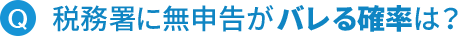 税務署に無申告がバレる確率は?